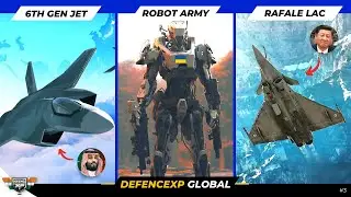 DXP Global #3: Rafale In LAC Against China, GCAP 6th Gen. Stealth Fighter Jet, Ukraine Robot Army
