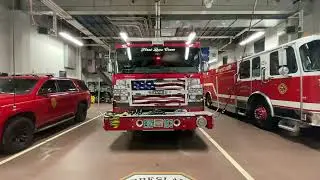 Lindenhurst fire department engine 1-6-3 inside the bay 1/28/24