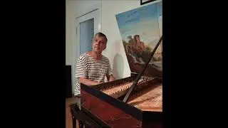 Peter Waldner in the Atelier Zappe: Single Manual Harpsichord after Andreas Ruckers 1637