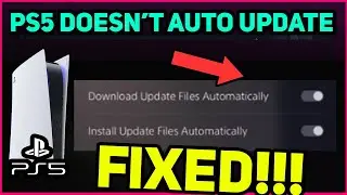 PS5 DOESN'T AUTO UPDATE (Easy Fast Fix!)