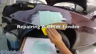 Ремонт крыла BMW
