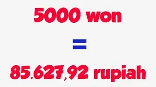 TERJAWAB! 5000 won berapa rupiah