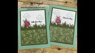 Using the Wiggle Worm bundle by Stampin' Up! to create a fun juvenile card