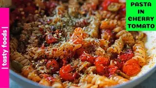 Italian pasta in cherry tomato | Pasta in red sauce | tasty foods | 4k