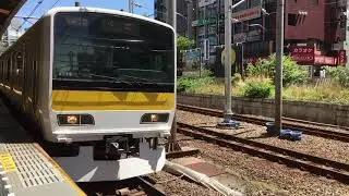 【JR総武線】【スロー撮影】飯田橋駅に到着