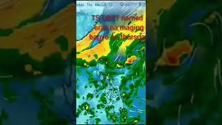 TYPHOON OBET LANDFALL & EYE LOCATION