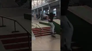 I switched ollie down the 5 stairs in freedom skate park,n.j.