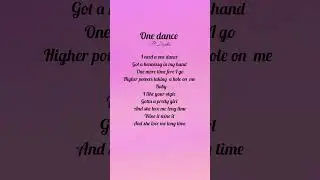 One dance ft. drake song #lyrics #filter