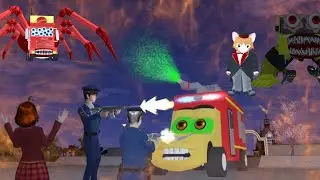 THERE&rsquo;S HORROR SECRET PLACE FIRE TRUCK HAUNTED YUTA&MIO😱SAKURA SCHOOL SIMULATOR