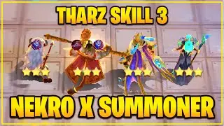 TUTORIAL THARZ SKILL 3 KOMBO NEKROKEEP + SUMMONER! CARA MAIN THARZ - Magic Chess Mobile Legends