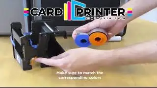 HID FARGO HDP5000 - HOW TO LOAD RIBBON & FILM