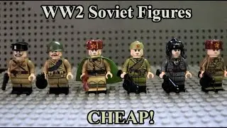 CHEAP Lego Compatible WW2 Soviet Minifig Review!