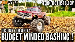 FMS F100 First Bash on 3S! Budget Monster Truck or Total Fail?