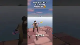New FOV Slider in Fortnite is INSANE 🤯 #fortnite  #fovslider #slider #update
