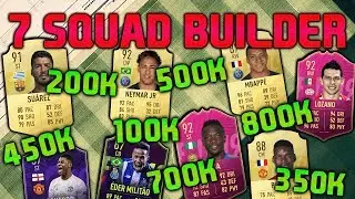 FIFA 19 SQUAD BUILDER  100K 200K 350K 450K 500K 700K 800K SQUAD BUILDER FUT CHAMPIONS FIFA 19