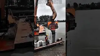 Pile installation with hydraulic vibratory hammer technology