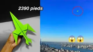 Record-breaking flight! This model reached 2,390 feet without stopping.