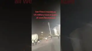 Iran fires missiles at US military base in Qatar #shortsvideo #afriq24 #africanleaders #qatar #viral