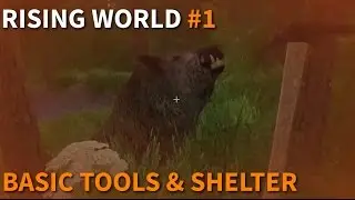 Let's Play Rising World #1 - Basic Tools And Shelter [Update 0.8.2 Gameplay]