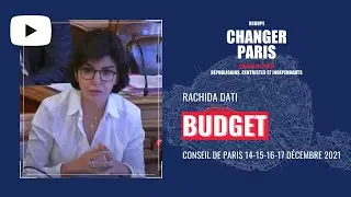 Rachida Dati - Budget 2022 de la Ville de Paris