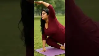 Curvy Indian Beauty Slays Yoga in Style 🧘&zwj;♀️✨ | Body Positive & Graceful Moves!