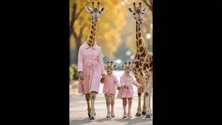 Giraffe 🦒 family in wedding 🤩#cute #shortfeed