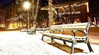 Christmas Music From Down The Street + Snow Falling - Christmas Ambience Music