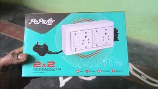 Popular PVC Shockproof Extension 2+2 8 Meter 2 Socket Extension Boards (White, 8 m)₹200/- Unboxing 🥰