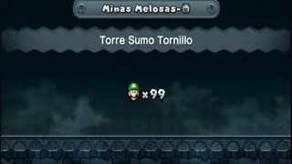 New Super Luigi. U: Minas Melosas - Torre Sumo Tornillo