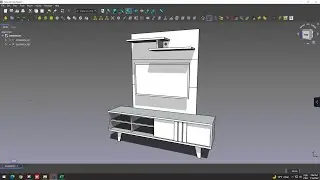 FreeCAD - Conjunto Rack para Sala