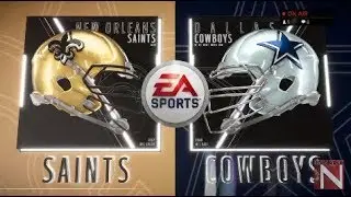 New Orleans Saints vs Dallas Cowboys Madden 19 Full Game Simulation Nation