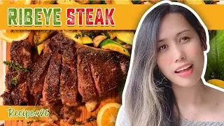 THE BEST RIBEYE STEAK (BUTTER BASTED WITH FRESH HERBS) | CAST IRON SKILLET BONE IN RIBEYE STEAK