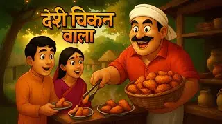 देसी चिकन वाला | Desi Chiken Wala | hindi Kahani| #autodraftai |#hindikahaniyanforkids #moralstories