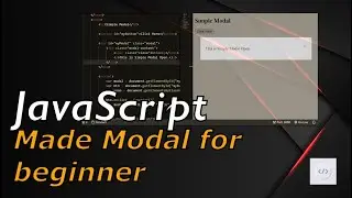 JavaScript Open Modal for beginner