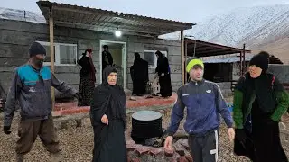 Grandmother's visit to the Daral nomadic family: Winter mountains
