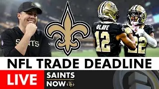 New Orleans Saints 2025 NFL Trade Deadline LIVE | Rashid Shaheed & Trevor Penning TRADE ALERT