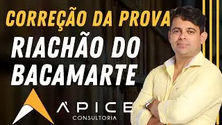 PROVA DA BANCA ÁPICE | CONCURSO DE RIACHÃO DO BACAMARTE | CARGO DE MAGISTÉRIO | PARTE  2