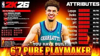 *NEW*BEST PURE PLAYMAKER BUILD In NBA 2K26!|WITH NAME 