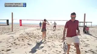 Agustín Tapia se estrena en beach tennis disputando un súper con Nico Gianotti