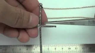 62X38mm Sterling Silver Cross - PKS1538-RH