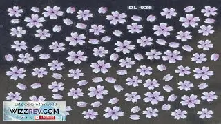 3D Nail Art Mini Flower Heart Bows Adhesive Stickers Floral Decals