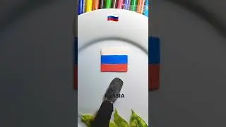 Russia flag color mix.🇷🇺 Can you guess the final result?😍 #countryflags #flagcolor #flag #russiaflag