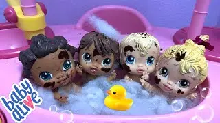 NEW Baby alive crib life dolls Bath routine 🛁