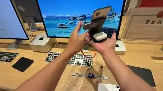 Creative three-in-one bracket charger, a must-have for travel.#bracket #creative #iphone17promax 