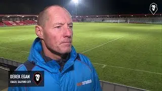 Salford City 0-3 FC United - Derek Egan post-match interview (Manchester Premier Cup)