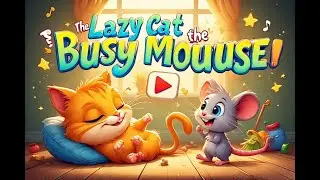 The Lazy Cat and the Busy Mouse | A Fun Story Song for Toddlers | Learn Why Hard Work Matters