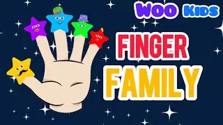 Finger Family Song | Poem For Kids | Learning Video | Woo Kids