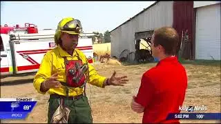 Firefighters battle triple digit, record-tying heat at Silver Lake Fire