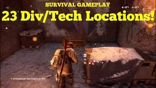 Survival Gameplay - 23 DivTech Locations (DZ01-DZ02) The Division!