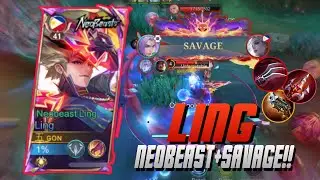 LING SAVAGE!! JUNGLE ROTATION TUTORIAL AND MAP AWARENESS TIPS  | NEOBEAST LING REVIEW